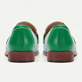 baratos Sapatos de Tecido Texturizado-Homens Mocassins e Slip-Ons Pele PU Tecido de náilon Respirável Confortável Antiderrapante Com Cadarço Verde Outono Inverno