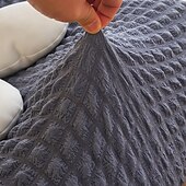 baratos Capa do sofá futon.-1pc capa elástica para sofá de chão sem braços capa para sofá preguiçoso relax seersucker capa elástica para sofá único capa de almofada para sala de estar casa