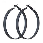 abordables Boucles d&#039;oreilles-Femme Boucle d&#039;Oreille Créoles Fantaisie Joie mode Des boucles d&#039;oreilles Bijoux Noir Pour Soirée