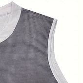 levne Tílka na cvičení-Pánské Vaflové tílko Tričko Henley Vesta Top Košile bez rukávů Bez rukávů Henley Léto Bez vzoru Módní Designové Sval Knoflíky Venkovní Posilovna Černá Bílá Tmavě červená Top tričko pro muže