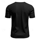 preiswerte Basic-T-Shirts-Herren T Shirt T-Shirt Kurzarmshirt Kurzarm V Ausschnitt Sommer Einfach Mode Designer Basic Klassisch Urlaub Straße Ausgehen Schwarz Weiß Orange Top T-Shirt für Herren