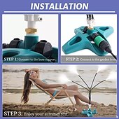 cheap Kiddie Pools-Standing Spray Cooling System Outdoor Spray CCooling Dedusting Garden Portable Sprinkler