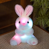 お買い得  イースターライト-1 個のかわいい光るぬいぐるみウサギイースターパーティーギフトお祭りの雰囲気の装飾人形