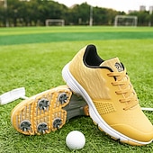 olcso Férfi golfcipők-Férfi Tornacipők Golfcipő Mikroszálas Vízálló Kényelmes Csúszásmentes Fűzős Fekete / fehér Sárga Kék