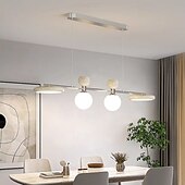 economico Luci a sospensione-4 luci 110 cm Design Unico Lampada a sospensione Metallo Acrilico Finiture Verniciate Moderno 110-120V 220-240V