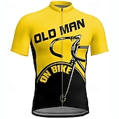 cheap Men&#039;s Jerseys-Men&#039;s Cycling Jersey Short Sleeve Bike Tee Tshirt Jersey with 3 Rear Pockets Mountain Bike MTB Breathable Quick Dry Anatomic Design Wicking Yellow Red Blue Sports Clothing Apparel