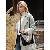 levne Tašky přes rameno-dámská vintage taška přes rameno s embosovaným slonem – crossbody kabelka z umělé kůže s nastavitelným popruhem, běžné cestování a každodenní kabelka
