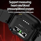 abordables Montres connectées-Montre intelligente 696 ALDT8 Tracker de fitness ECG PPG Appel Bluetooth Rappel Android iOS IP67 46mm 1,89&quot;
