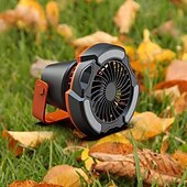 זול אורות קמפינג ופנסים-1 pc אור קמפינג חיצוני, אור מאוורר, רעש נמוך, חיי סוללה ארוכים, ממשק USB, שני מצבי תלייה ועמידה