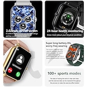 Χαμηλού Κόστους Smartwatch-696 F12 Έξυπνο Ρολόι Φυσικής Κατάστασης Tracker ECG PPG Bluetooth Υπενθύμιση Κλήσεων Android iOS IP67 38mm 2.02