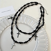 economico collane e ciondoli-Per donna Collana Punk &amp; Gotico Streetwear Geometria Collane