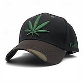 preiswerte Baseballkappe für Herren-Herren Baseballkappe Sonnenhut Trucker-Kappe Schwarzgrau Schwarz Grün 100% Polyester Bestickt Mode Lässig Täglich Festival Botanisch Palmblatt Verstellbar Sonnenschutz Atmungsaktiv
