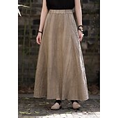 cheap Bottoms-Retro Vintage Medieval Skirt Women&#039;s Masquerade Casual Daily Adults&#039; Skirt
