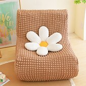 baratos Capa do sofá futon.-1pc capa elástica para sofá de chão sem braços capa para sofá preguiçoso relax seersucker capa elástica para sofá único capa de almofada para sala de estar casa