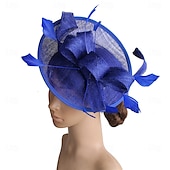 preiswerte Faszinator-Kopfstück Federn Sinamay Hochzeit Abendgesellschaft Elegant Hochzeit Mit Feder Kopfschmuck Kopfbedeckung