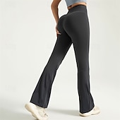 economico Leggings e collant da yoga-Per donna Pantaloni da yoga Leggings da yoga Controllo addominale Sollevamento glutei Vita Alta Yoga Allenamento in Palestra Pilates Collant Nero Blu Reale Grigio scuro Spandex Autunno Gli sport