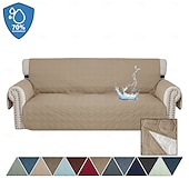 baratos Capa de Sofá-capa de sofá à prova d&#039;água para almofada capa de sofá para cães capa protetora de móveis resistente à água com bastões de espuma tiras elásticas para gato de estimação