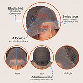 billige Syntetiske parykker med blonder-Syntetisk blonderparykk Krop Bølge Stil 30 tommers Blandet Farge Midtdel 13x4 blonder foran Parykk Dame Parykk Linbleke