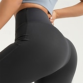 economico Leggings e collant da yoga-Per donna Pantaloni da yoga Leggings da yoga Controllo addominale Sollevamento glutei Vita Alta Yoga Allenamento in Palestra Pilates Collant Nero Blu Reale Grigio scuro Spandex Autunno Gli sport