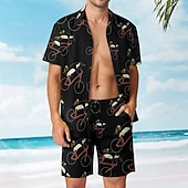 Муж. Пингвин 2шт Комплекты рубашек Гавайская рубашка С короткими рукавами Короткие штаны Отложной Отпуск На каждый день Повседневные Пляжный отдых 3D печать Лето Черный Недорогие Комплекты мужских рубашек с принтом-Муж. Пингвин 2шт Комплекты рубашек Гавайская рубашка С короткими рукавами Короткие штаны Отложной Отпуск На каждый день Повседневные Пляжный отдых 3D печать Лето Черный