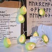 お買い得  ＬＥＤライトストリップ-イースターエッグの壊れたストリングライト 2m 10LED 暖色電池式フェアリーライト イースターパーティー 結婚式 休日 家の装飾用