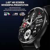 cheap Smartwatch-696 HDT6MAX Smart Watch 1.63 inch Smartwatch Fitness Running Watch Bluetooth ECG+PPG Pedometer Call Reminder Compatible with Android iOS Women Men Hands-Free Calls Message Reminder IP 67 47mm Watch