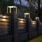 Недорогие Уличные светильники-5 шт. наружный солнечный светильник для террасы, балкона, двора, ступеней, садовой дорожки, ограждения, освещение для свадьбы, фестиваля, вечеринки, кемпинга, теплый белый цветной свет