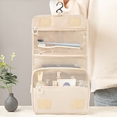 cheap Luggage &amp; Travel Storage-Portable Travel Toiletry Bag, Large Capacity Hanging Makeup Organizer, Handheld Storage Pouch for Travel