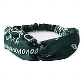 economico Abbigliamento da casa-Fasce per testa bohemien elastiche con motivo paisley fasce per capelli in poliestere traspirante per danza hip hop e sport fasce rinfrescanti per sport abbigliamento casual tessuto assorbente