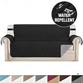 cheap Sofa Cover-Waterproof Couch Cover for Cushion Couch Sofa Cover for Dogs Water Resistant Furniture Protector Cover with Foam Sticks Elastic Straps for Pet Cat