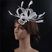 preiswerte Faszinator-Kopfstück Federn Sinamay Hochzeit Abendgesellschaft Elegant Hochzeit Mit Feder Kopfschmuck Kopfbedeckung