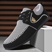 cheap Men&#039;s Sneakers-Men&#039;s Navy Blue Nylon Casual Shoes with Textured Fabric and Lace Detailing - Ideal for Everyday Comfort