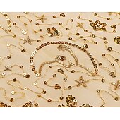 levne Šály a šátky-Retro Řvoucí 20s 20. léta 20. století šátek Wrap Přehozy přes ramena Velký Gatsby Flitry Maškarní kostým Dámské Karneval Svatební Večerní oslava Plesová maškaráda Dospělé Šátek
