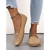 preiswerte Damenhausschuhe und -halbschuhe-Damen-Slipper mit Strasssteinen – glitzernde, ausgehöhlte flache Schuhe zum Gehen und Autofahren