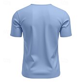 preiswerte Basic-T-Shirts-Herren T Shirt T-Shirt Kurzarmshirt Kurzarm V Ausschnitt Sommer Einfach Mode Designer Basic Klassisch Urlaub Straße Ausgehen Schwarz Weiß Orange Top T-Shirt für Herren