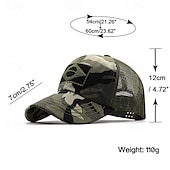 economico Cappellino da baseball da uomo-Per uomo Cappellino da Baseball Cappello da Sole Cappello da Camionista Cappuccio in rete Nero Verde Cotone Regolabile Moda Abbigliamento quotidiano Festival Motivo Colore Solido / Tinta Unita Casual