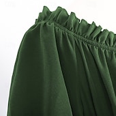preiswerte Kleid-Retro Vintage Mittelalterlich Renaissance Kleid Zubehörset Ren Faire Wikinger Elfen Damen Halloween Karneval Maskerade LARP Erwachsene Kleid Weitere Accessoires Ohrringe