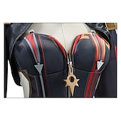 halpa Anime-asut-Elementtisaaga Mavuika Anime Cosplay-Asut Cosplay-Peruukit Cosplay-puvut Cosplay-Peruukit Halloween Naamiaiset Suoritus Juhla Takki Trikoot / Kokopuku Käsineet Käyttötarkoitus Naisten Aikuisten
