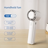 preiswerte Ventilator-Tragbarer faltbarer Handheld- und Tischventilator 5-Geschwindigkeits-Kühlwind Kältekompress-Funktion Type-C-Ladung Dual-Buttons Silikonbasis für Reisen im Freien und Bürogebrauch