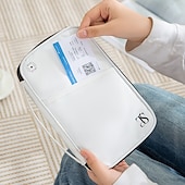 economico deposito bagagli e viaggi-Portapassaporto anti-RFID per viaggi, organizer impermeabile per documenti da viaggio, custodia antifurto per passaporti, portafoglio da viaggio per documenti e carte