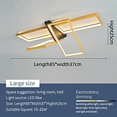 cheap Flush Mounts &amp; Semi Flush Mounts-Modern Ceiling Light LED Dimmable Stereo 2 Head 4 Head Square Ceiling Light with Remote Contr Living Rooms Dining Rooms  AC110V AC220V
