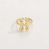 economico I regali-anello con lettera personalizzata, regalo per la mamma, anello con alfabeto regolabile placcato oro 18k, finitura liscia, anello iniziale a fascia aperta, gioielli eleganti per le donne