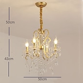 cheap Chandeliers-4-Light 6-Light 50 cm Pendant Lantern Design Chandelier Metal Painted Finishes Modern 110-120V 220-240V