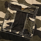 abordables Exterior-Hombre Pantalón Corto Cargo Shorts para senderismo Bolsillo Multi bolsillo Color Camuflaje Comodidad Transpirable Corto Casual chino Camuflaje rojo Camuflaje Azul Rígido