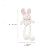 economico Decorazioni pasquali-regalo di pasqua per bambini peluche coniglio che si solleva, giocattoli coniglietto pasquale che si solleva, portachiavi coniglio divertente con design elastico e interattivo, ciondolo coniglio che
