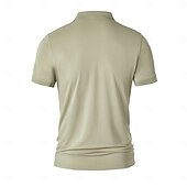 preiswerte Herren Elite Polo-Herren Polo Strick-Polopullover Formell Arbeit Umlegekragen Kurzarm Einfarbig Button-Down Frühling Wein Dunkelgrau Schwarz Weiß Hellgrün Khaki Polo