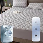 abordables Parures de draps-Protector de matelas imperméable Matelas matelassé Housse de matelas ajustée Protéger le lit Housse de lit épaisse Antidérapante Draps ajustés avec poche profonde Silencieux Hypoallergénique