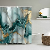 cheap Shower Curtains-Shower Curtain with Hooks 180cm*180cm(70&quot;*70&quot;) Polyester Washable Waterproof Pattern Bathroom Bathtub Decor Abstract Graffiti
