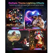 tanie światła projektora gwiazdy galaktyki-projektor meteorów led deco lampka nocna projektor galaktyk 360° planetarium lampka nocna lampa sufitowa przestrzeń rozgwieżdżone niebo projektor z paskiem świetlnym meteor dla dzieci sypialnia