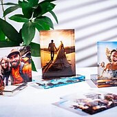 cheap Wedding Gift-Personalized Photo Block Acrylic Glass Photo Block Custom Acrylic Block Photo Crystal Wedding gift Birthday Father&#039;s Day Weddings